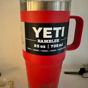 YETI Rambler 25 oz Red Mug